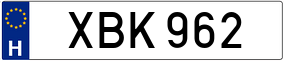 Trailer License Plate